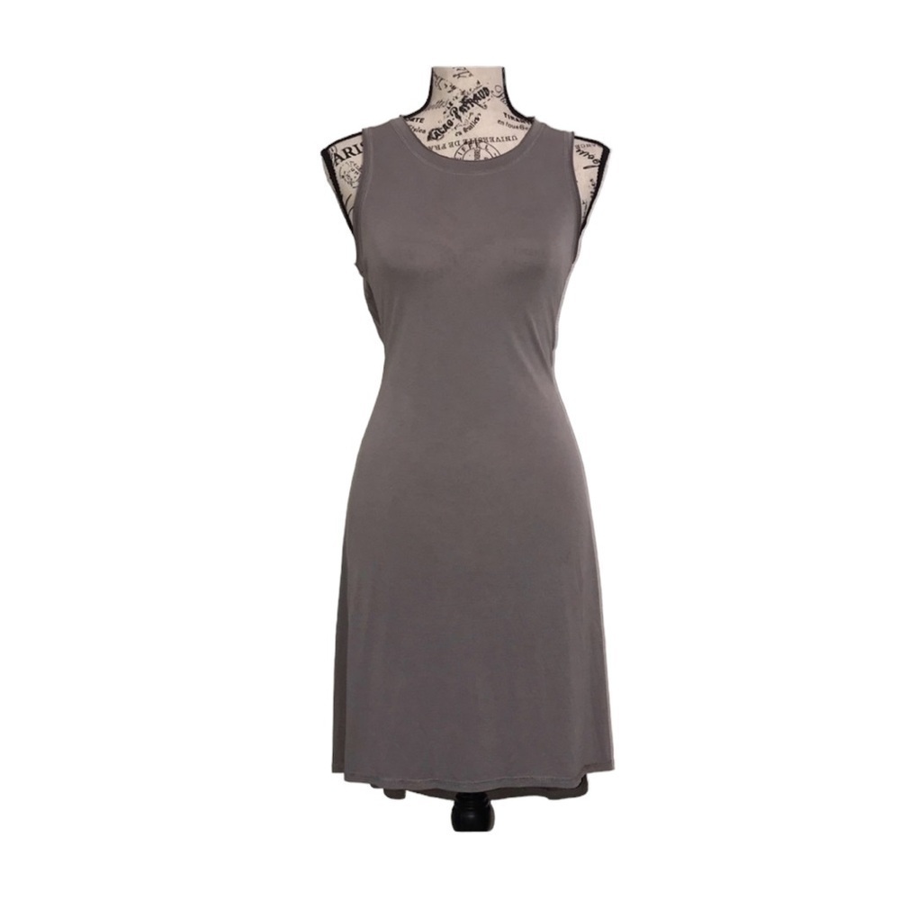 🌻 Rachel Roy cross open Back, versatile Taupe dress. Size small GUC